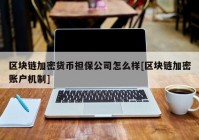 区块链加密货币担保公司怎么样[区块链加密账户机制]